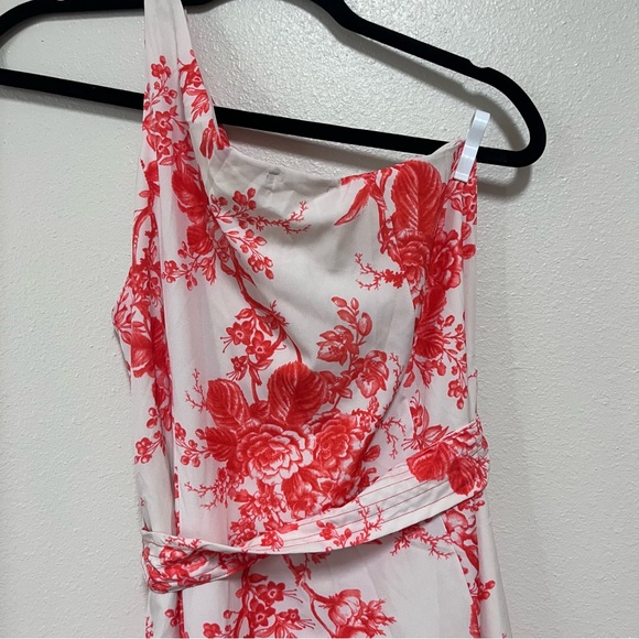 Sunday Up Women's Maxi Dress Size M Floral Tiered One Shoulder Strap - Picture 2 of 5